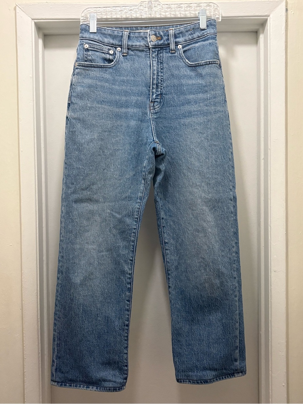 Madewell Curvy '90s Straight Jean in Light Blue Wash Women’s Size 27 - Picture 5 of 15